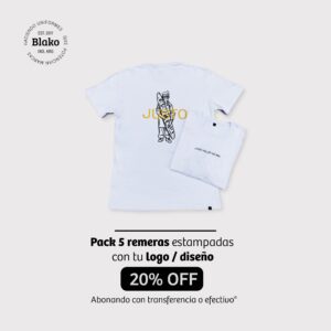 Pack - 5 remeras estampadas
