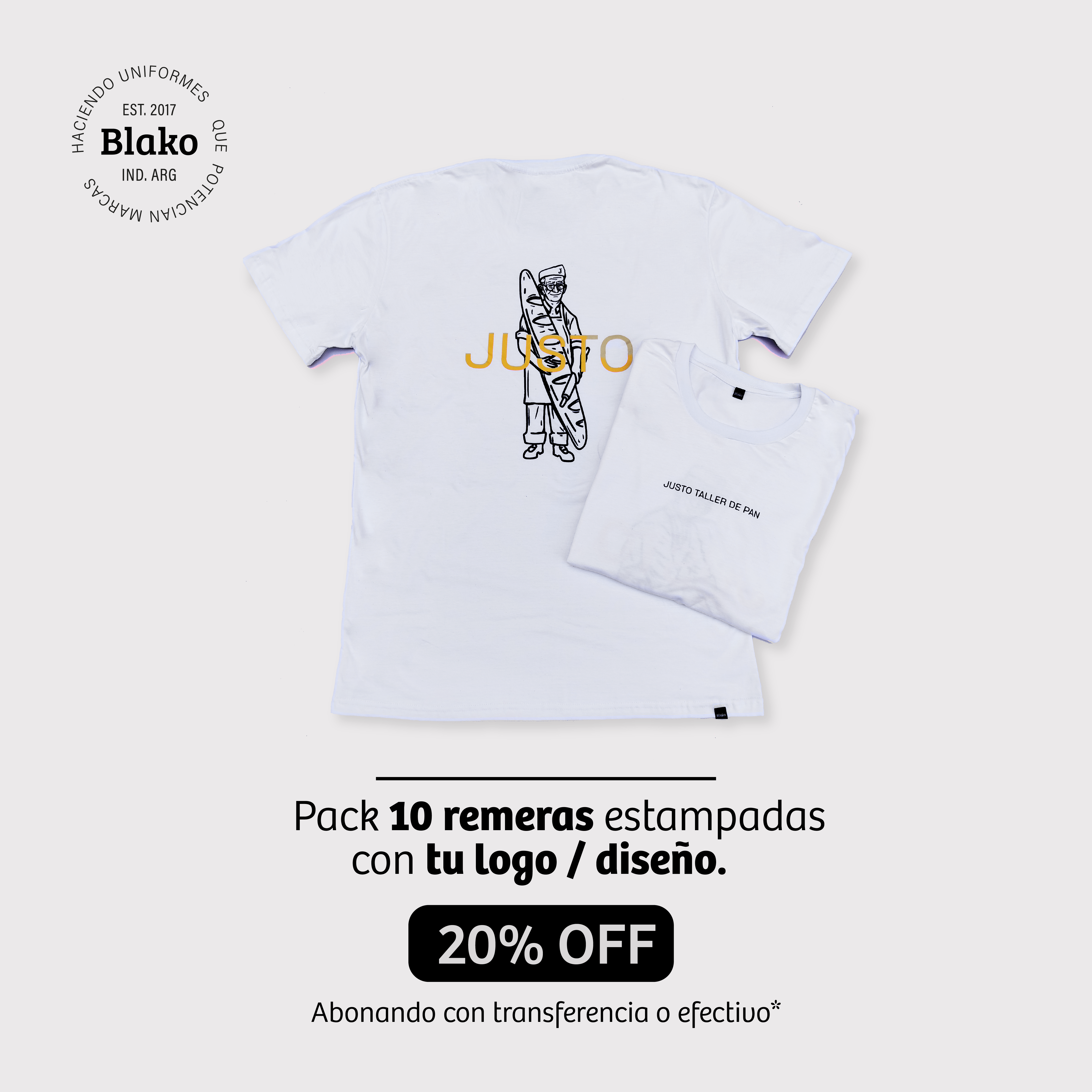 Pack - 10 remeras estampadas